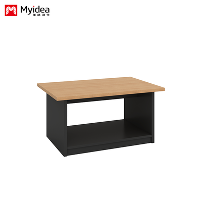 Mesa de panel tipo placa de oficina comercial ecológica contemporánea de madera con melamina