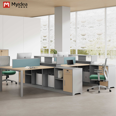 Fuente de muebles de Foshan Fábrica de suministro directo personal escritorio oficina personal escritorio con gabinete de almacenamiento